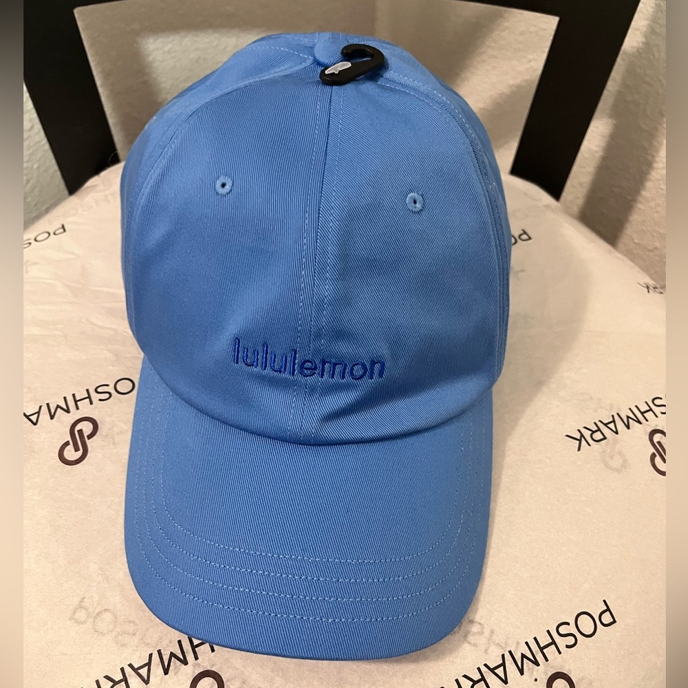LULULEMON NWT AUTHENTIC CLASSIC WORDMARK POOL PARTY/GALACTIC COBALT BALL CAP